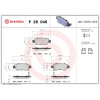 Brembo | Bremsbelagsatz, Scheibenbremse | P 28 046