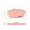TRW | Bremsbelagsatz, Scheibenbremse | GDB1092