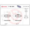 Brembo | Bremsbelagsatz, Scheibenbremse | P 06 091