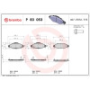 Brembo | Bremsbelagsatz, Scheibenbremse | P 83 053