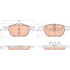 TRW | Bremsbelagsatz, Scheibenbremse | GDB2043