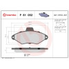 Brembo | Bremsbelagsatz, Scheibenbremse | P 61 052