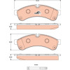 TRW | Bremsbelagsatz, Scheibenbremse | GDB1780