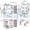 Nissens | Kompressor, Klimaanlage | 89233