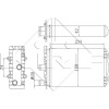 NRF | Wärmetauscher, Innenraumheizung | 54321