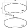 Brembo | Bremsbelagsatz, Scheibenbremse | P 23 091