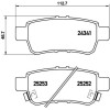 Brembo | Bremsbelagsatz, Scheibenbremse | P 28 062