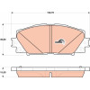 TRW | Bremsbelagsatz, Scheibenbremse | GDB4173