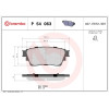 Brembo | Bremsbelagsatz, Scheibenbremse | P 54 063