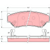 TRW | Bremsbelagsatz, Scheibenbremse | GDB3182