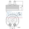 Nissens | Ölkühler, Motoröl | 90719