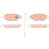 TRW | Bremsbelagsatz, Scheibenbremse | GDB1402