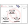 Brembo | Bremsbelagsatz, Scheibenbremse | P 59 083