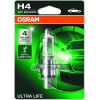 Osram | Glühlampe, Fernscheinwerfer | Ultra Life H4 Einzelblister | 64193ULT-01B