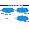 ATE | Bremsbelagsatz, Scheibenbremse | 13.0460-2610.2