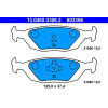 ATE | Bremsbelagsatz, Scheibenbremse | 13.0460-3306.2