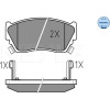 Meyle | Bremsbelagsatz, Scheibenbremse | 025 216 5716/W