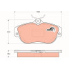 TRW | Bremsbelagsatz, Scheibenbremse | GDB837