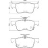 Brembo | Bremsbelagsatz, Scheibenbremse | P 28 089