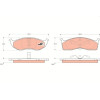 TRW | Bremsbelagsatz, Scheibenbremse | GDB1236