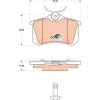 TRW | Bremsbelagsatz, Scheibenbremse | GDB1813