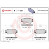 Brembo | Bremsbelagsatz, Scheibenbremse | P 77 001