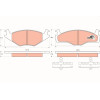 TRW | Bremsbelagsatz, Scheibenbremse | GDB1219