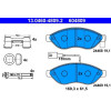 ATE | Bremsbelagsatz, Scheibenbremse | 13.0460-4809.2