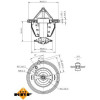 NRF | Thermostat, Kühlmittel | 725132