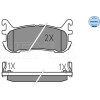 Meyle | Bremsbelagsatz, Scheibenbremse | 025 233 8713/W