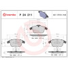 Brembo | Bremsbelagsatz, Scheibenbremse | P 24 211