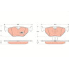 TRW | Bremsbelagsatz, Scheibenbremse | GDB917