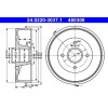 ATE | Bremstrommel | 24.0220-3037.1