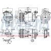 Nissens | Kompressor, Klimaanlage | 890015