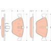 TRW | Bremsbelagsatz, Scheibenbremse | GDB1854