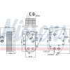 Nissens | Ölkühler, Motoröl | 90805
