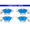 ATE 24.0124-0152.1 Bremsscheibe Ø256 + BELÄGE 13.0460-7115.2 VORNE FÜR OPEL ASTRA G