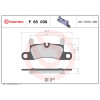 Brembo | Bremsbelagsatz, Scheibenbremse | P 65 030