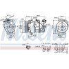 Nissens | Kompressor, Klimaanlage | 890126