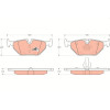 TRW | Bremsbelagsatz, Scheibenbremse | GDB1344