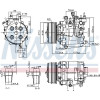 Nissens | Kompressor, Klimaanlage | 890195