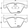 Brembo | Bremsbelagsatz, Scheibenbremse | P 06 074