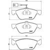 Brembo | Bremsbelagsatz, Scheibenbremse | P 23 112