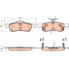 TRW | Bremsbelagsatz, Scheibenbremse | GDB3588