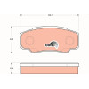TRW | Bremsbelagsatz, Scheibenbremse | GDB1521