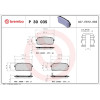 Brembo | Bremsbelagsatz, Scheibenbremse | P 30 035