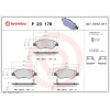 Brembo | Bremsbelagsatz, Scheibenbremse | P 23 178