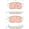 TRW | Bremsbelagsatz, Scheibenbremse | GDB3420