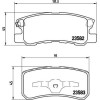 Brembo | Bremsbelagsatz, Scheibenbremse | P 54 031