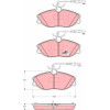 TRW | Bremsbelagsatz, Scheibenbremse | GDB1423
